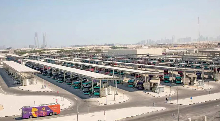 ¡888 buses eléctricos de Yutong son testigos de la finalización de la mayor estación de servicio de vehículos eléctricos del mundo!